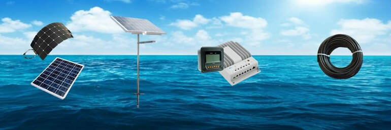 Solar System Kit: Solar Panels, Mounting System, Controller, Wire and Connectors