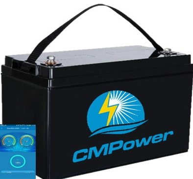 LiFePO4 Lithium Marine Battery - 100 Ah 12.8 Volt 100 amp BMS with Bluetooth