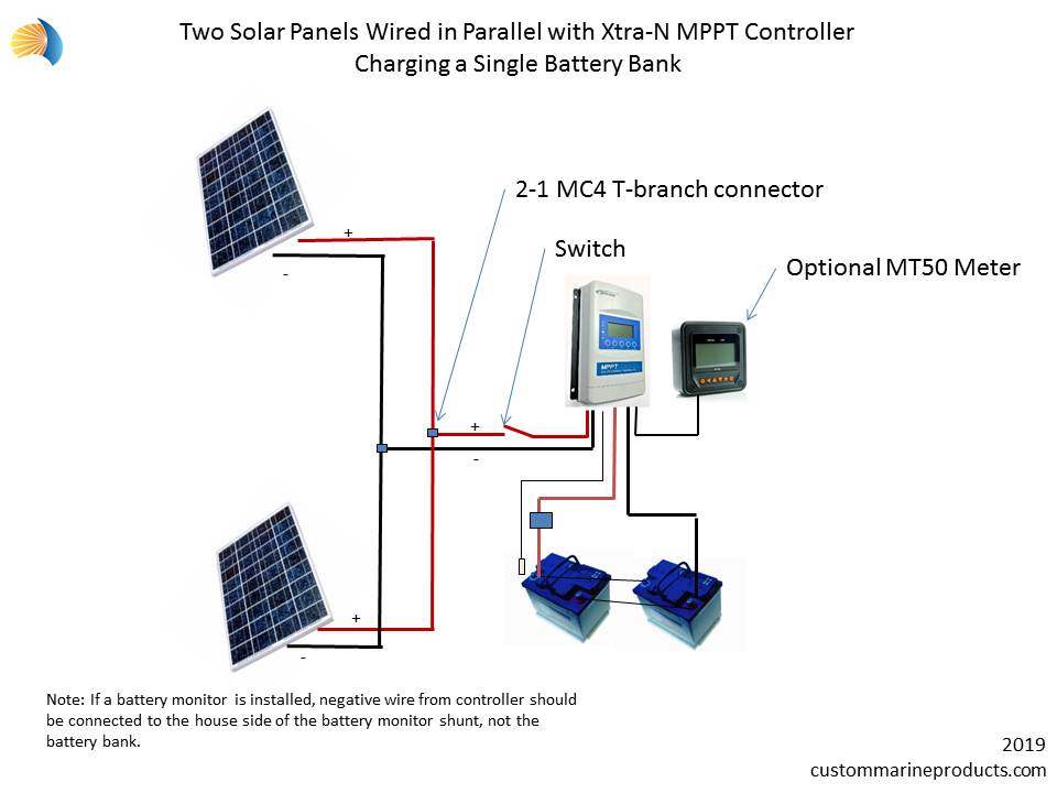 wire diagram for solar walk panels